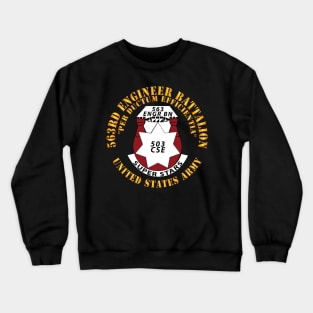 563rd Engineer Battalion - DUI - Per Ductum EFFICIENTIA - Superstars X 300 Crewneck Sweatshirt